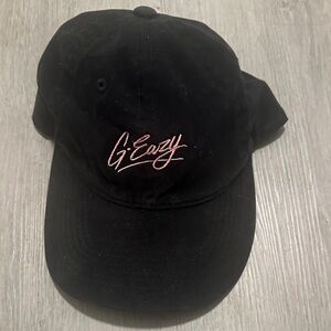 “G-Eazy” Black Cap with Pink Embroidery